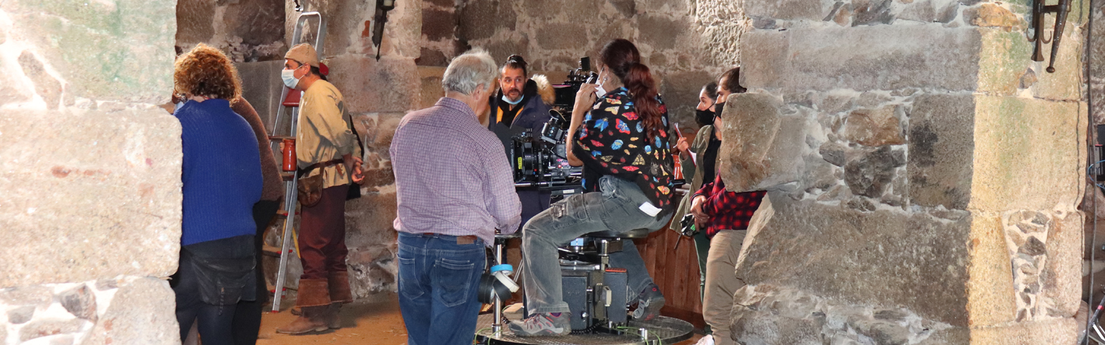 Filmagens no Mosteiro de São Martinho de Tibães, relativas à série televisiva Fernão Lopes.